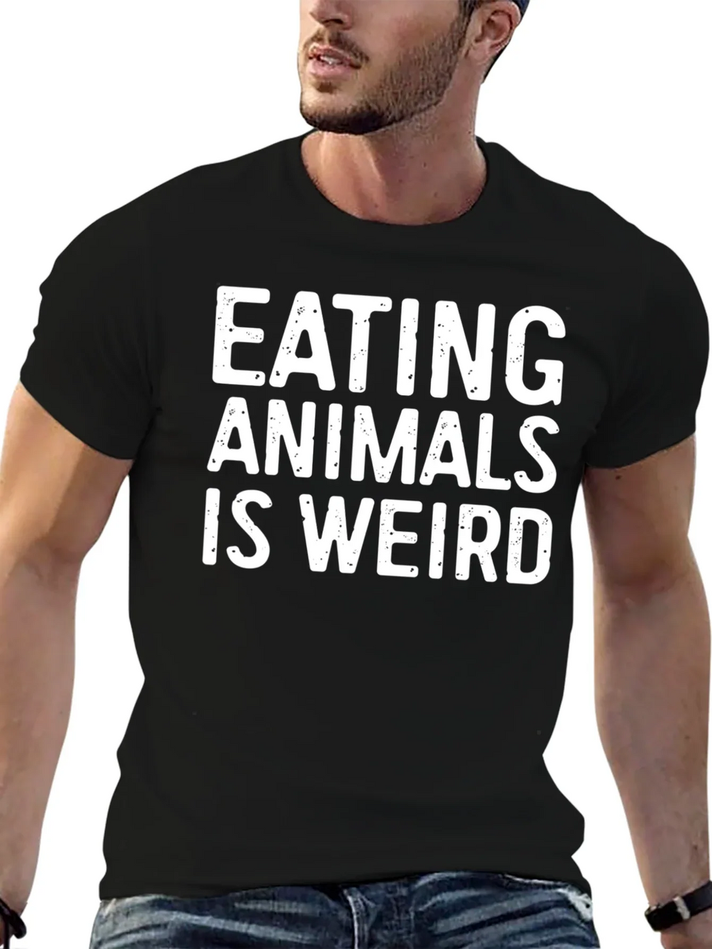 Vegan Statement T-Shirt: Eating Animals is Weird