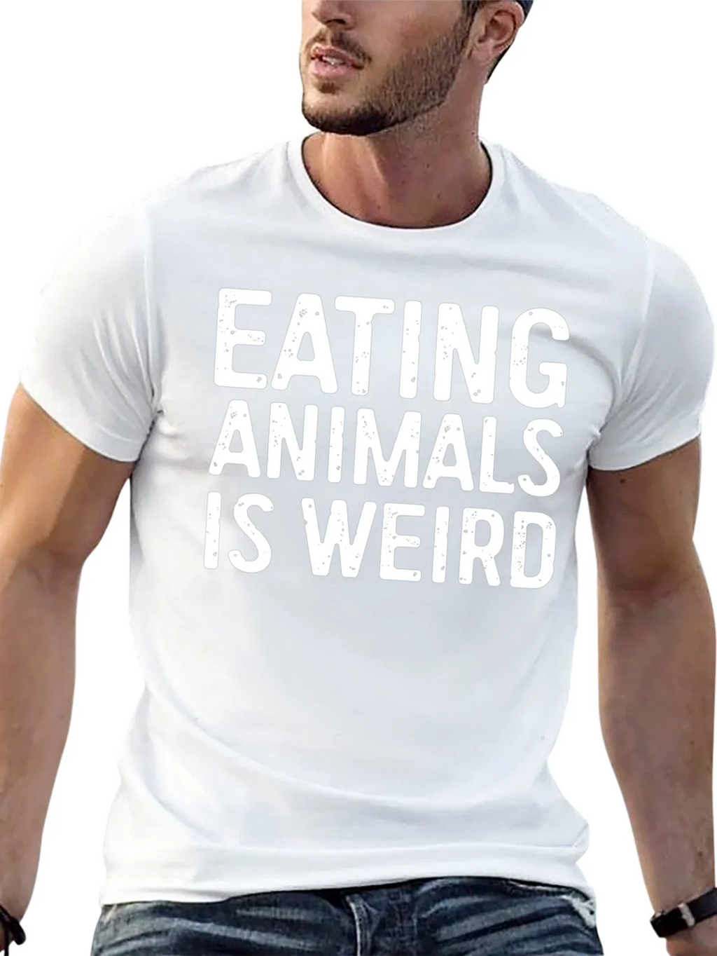 Vegan Statement T-Shirt: Eating Animals is Weird