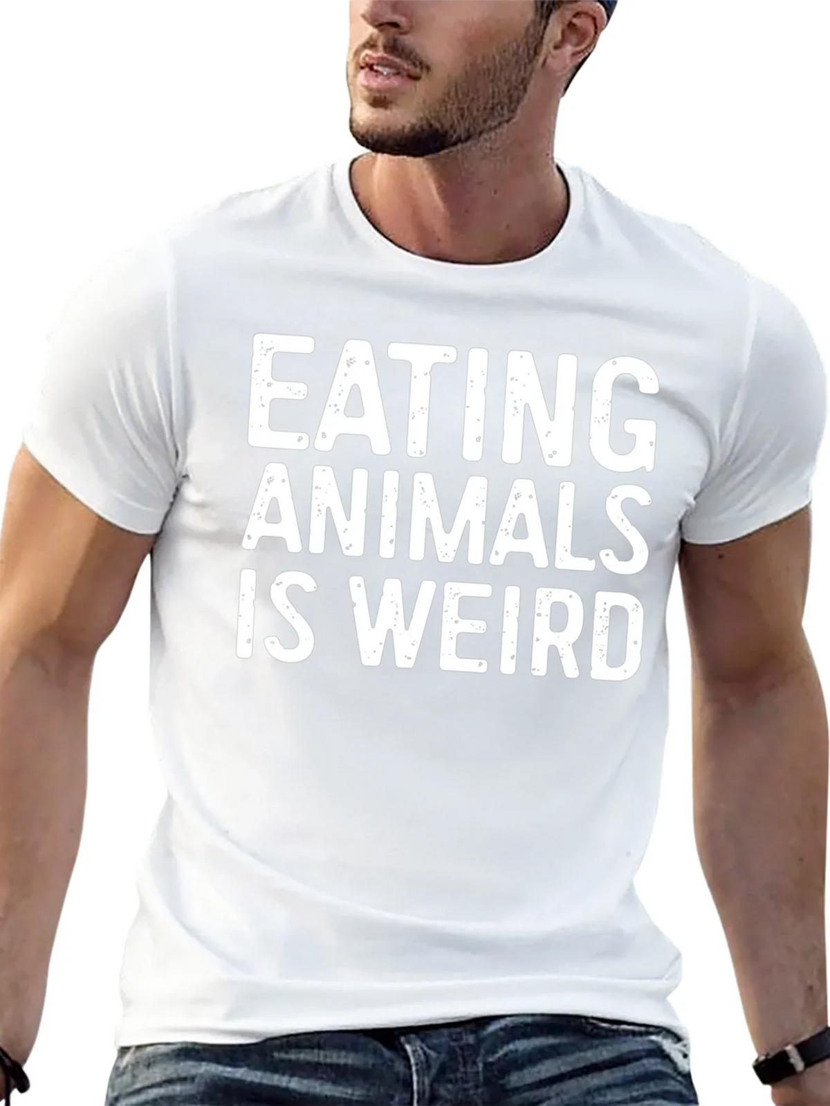 Vegan Statement T-Shirt: Eating Animals is Weird