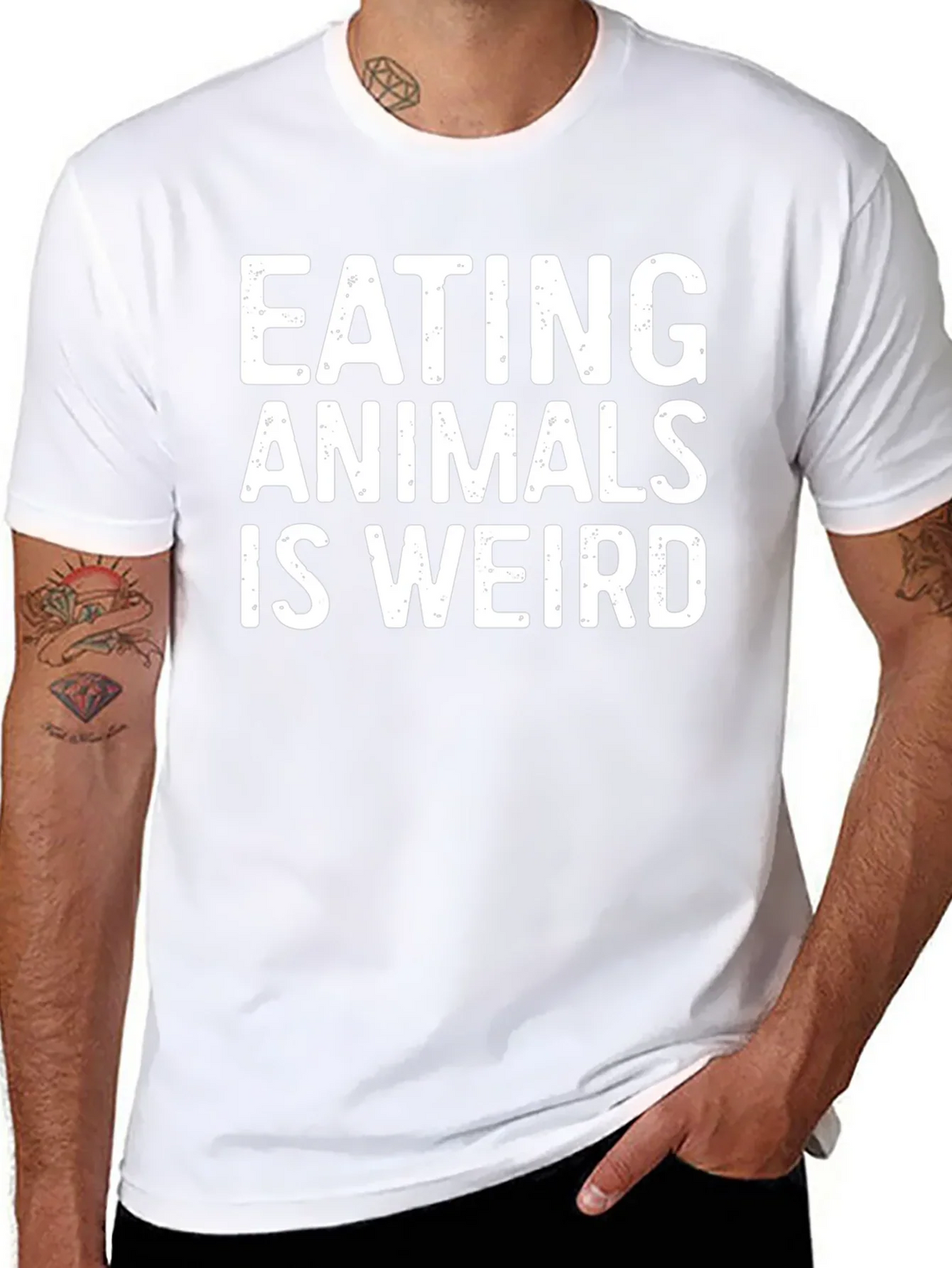 Vegan Statement T-Shirt: Eating Animals is Weird