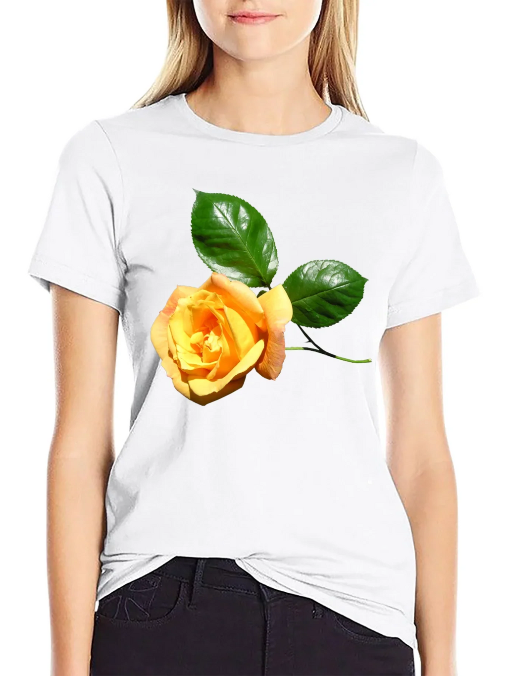 Rose Graphic Tee - Stylish Floral T-Shirt
