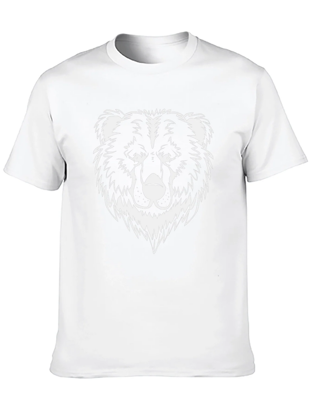 Mens Black T-Shirt - Graphic Bear Design