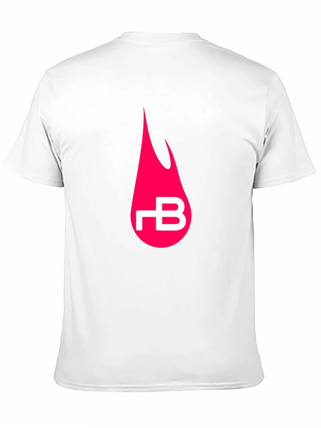 Black T-Shirt with Pink Flame Logo