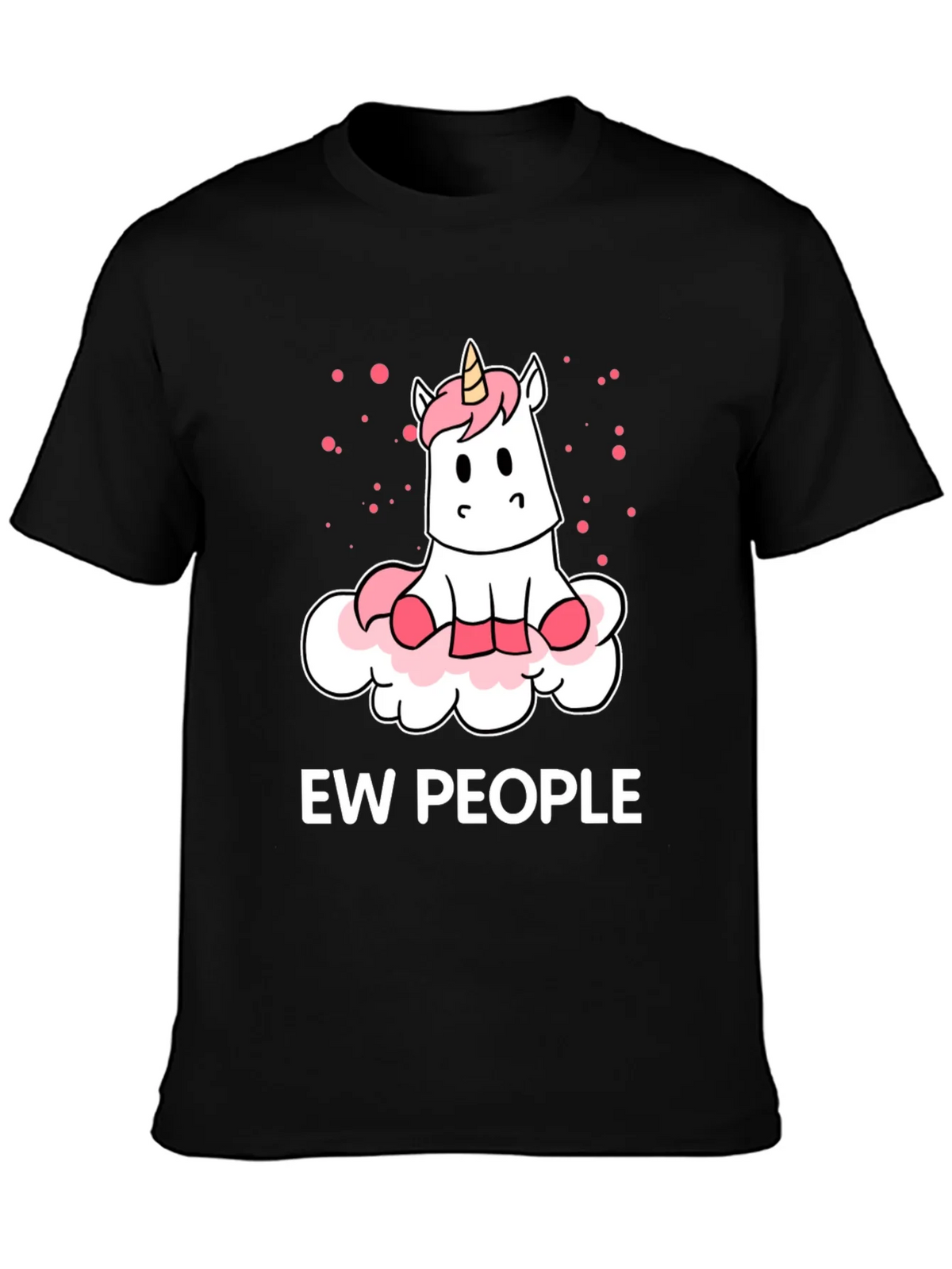 Ew People Unicorn Graphic Tee - Funny Introvert T-Shirt
