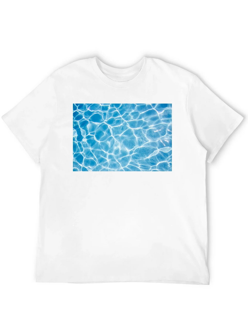 Pool Water Graphic Black Tee