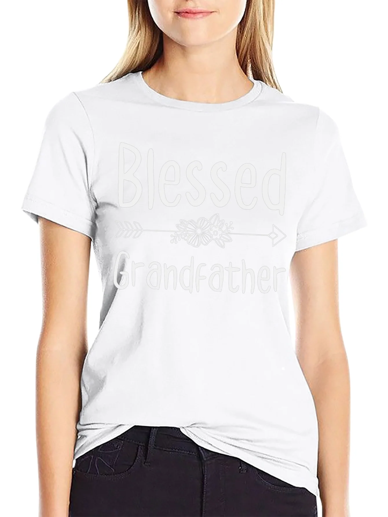 Blessed Grandfather Graphic Tee - Black