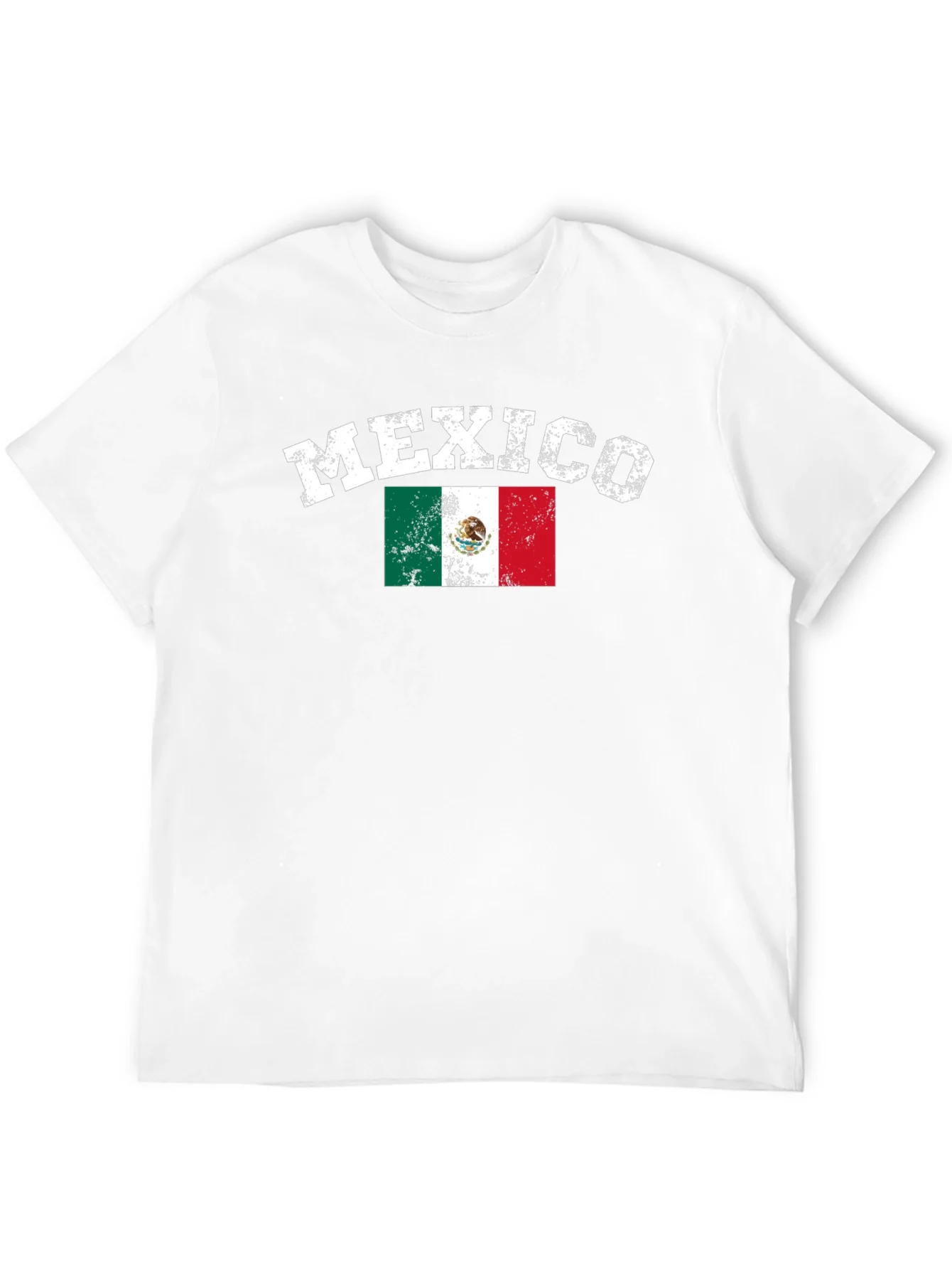 Mexico Flag T-Shirt - Distressed Graphic Tee