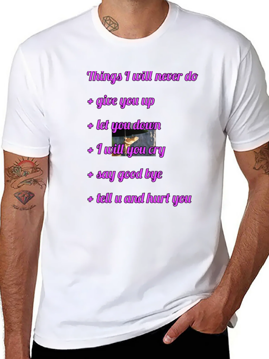 Rick Roll Never Gonna Give You Up Funny T-Shirt