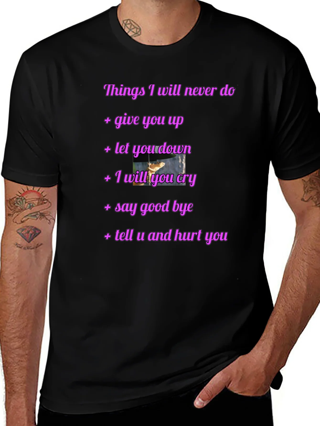 Rick Roll Never Gonna Give You Up Funny T-Shirt