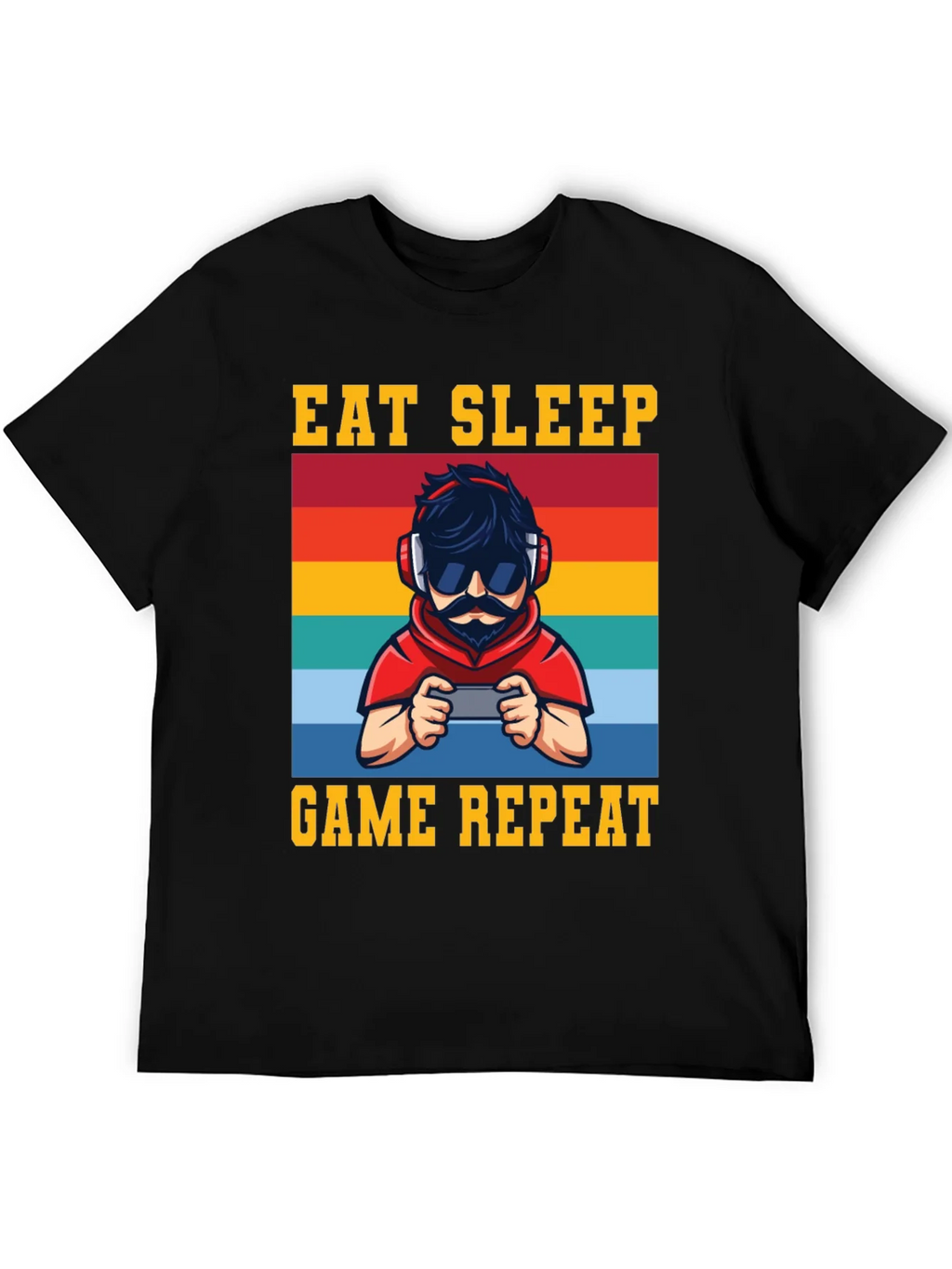 Eat Sleep Game Repeat Graphic Tee