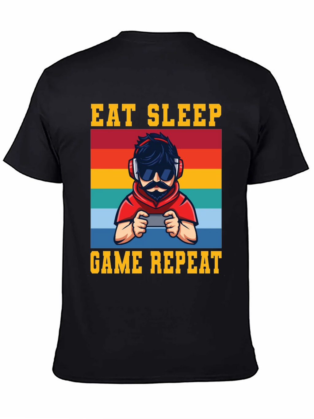 Eat Sleep Game Repeat Graphic Tee