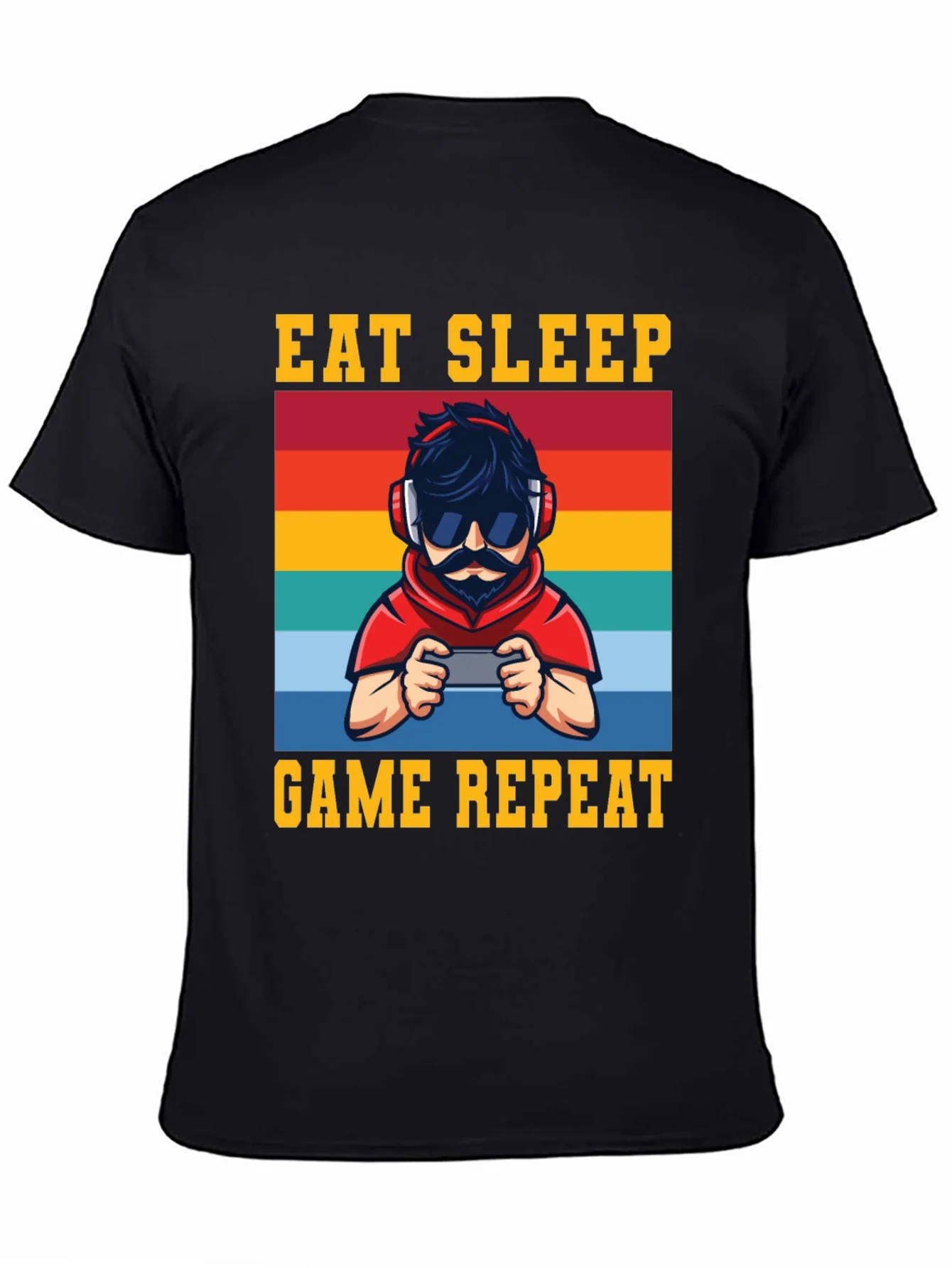 Eat Sleep Game Repeat Graphic Tee