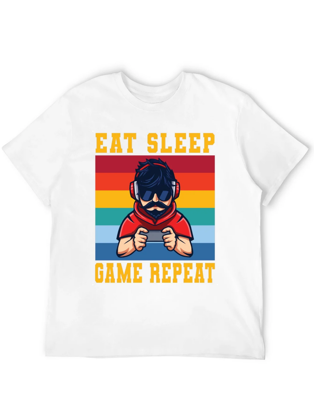 Eat Sleep Game Repeat Graphic Tee