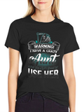 Crazy Aunt Warning Graphic Tee - Unisex