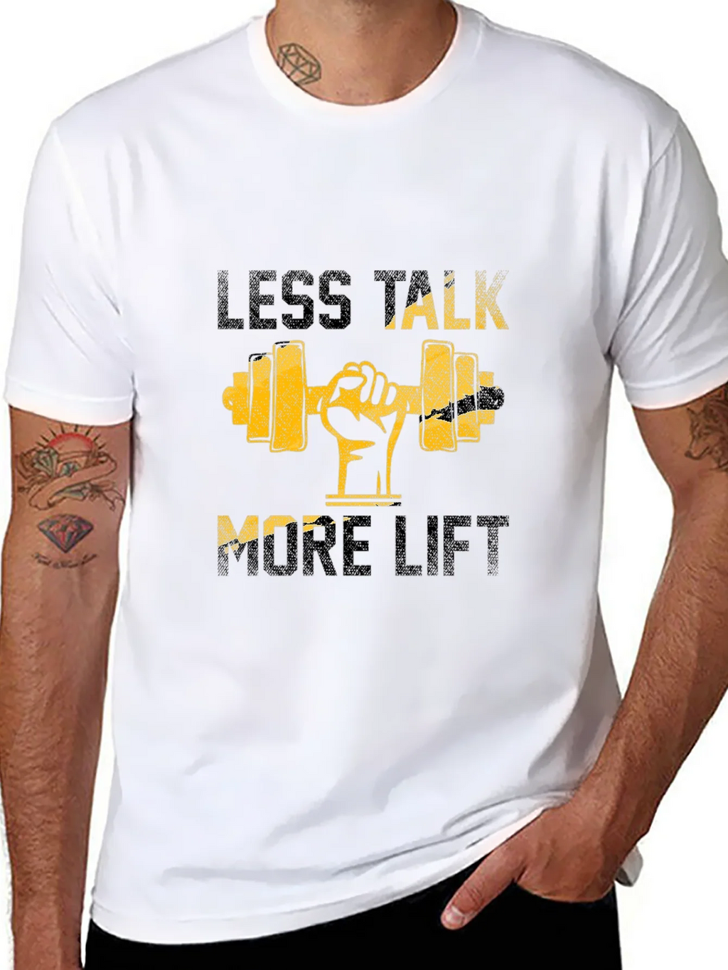 Less Talk More Lift Graphic T-Shirt