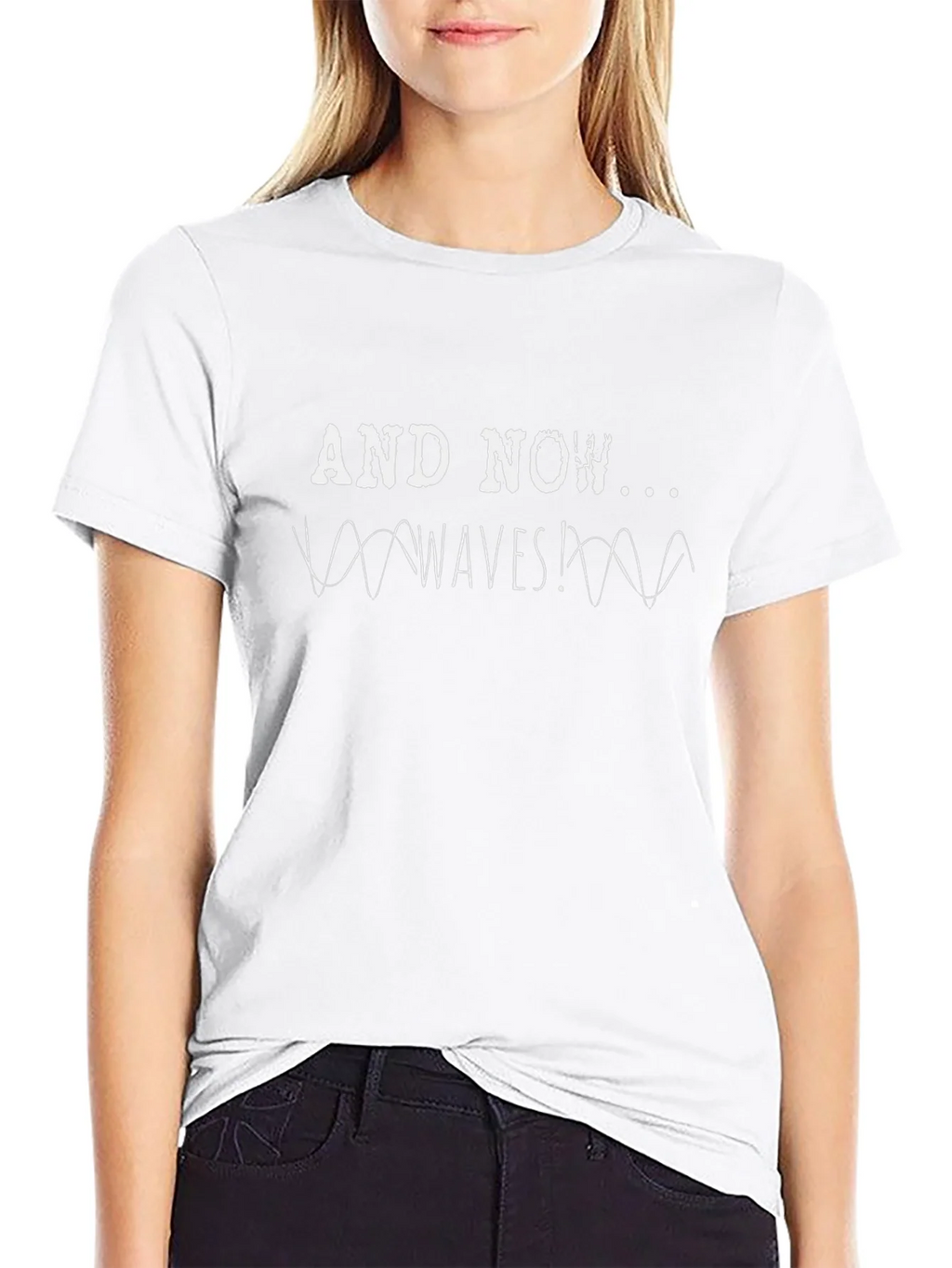 And Now Waves! Graphic Tee - Black Cotton T-Shirt