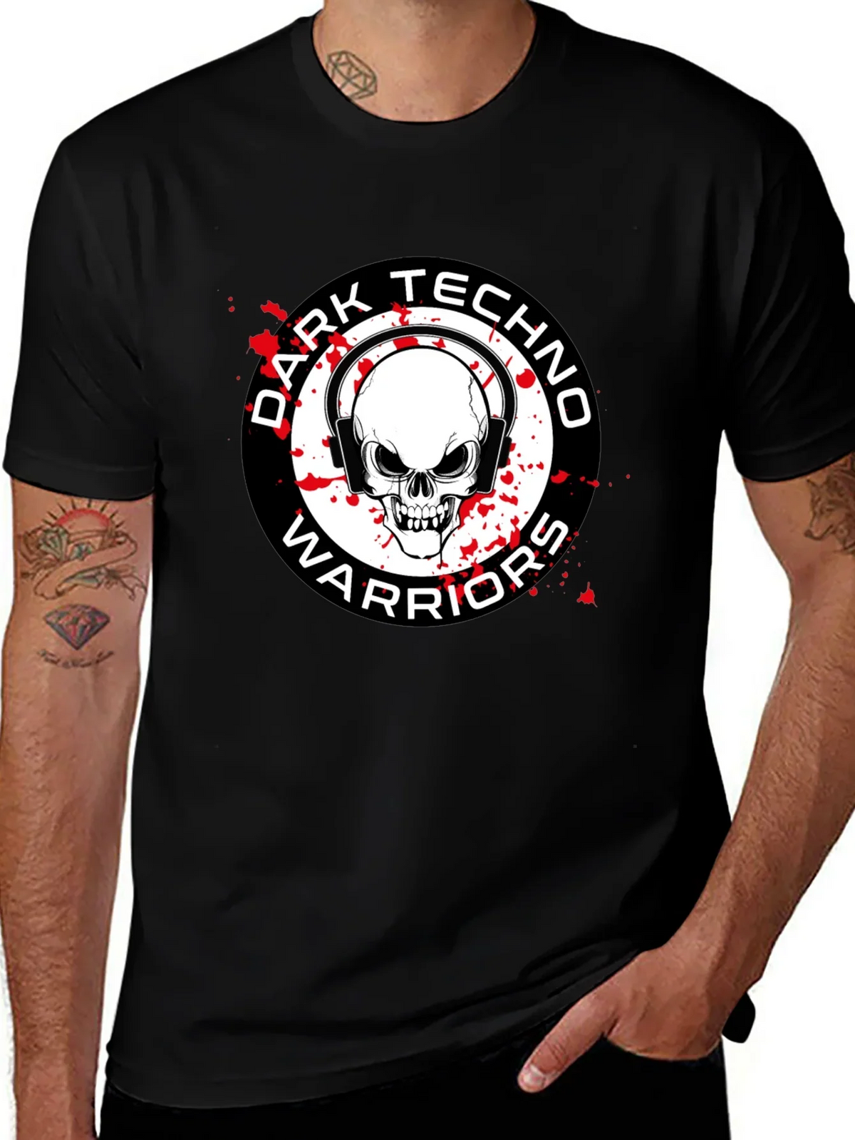 Dark Techno Warriors Graphic T-Shirt