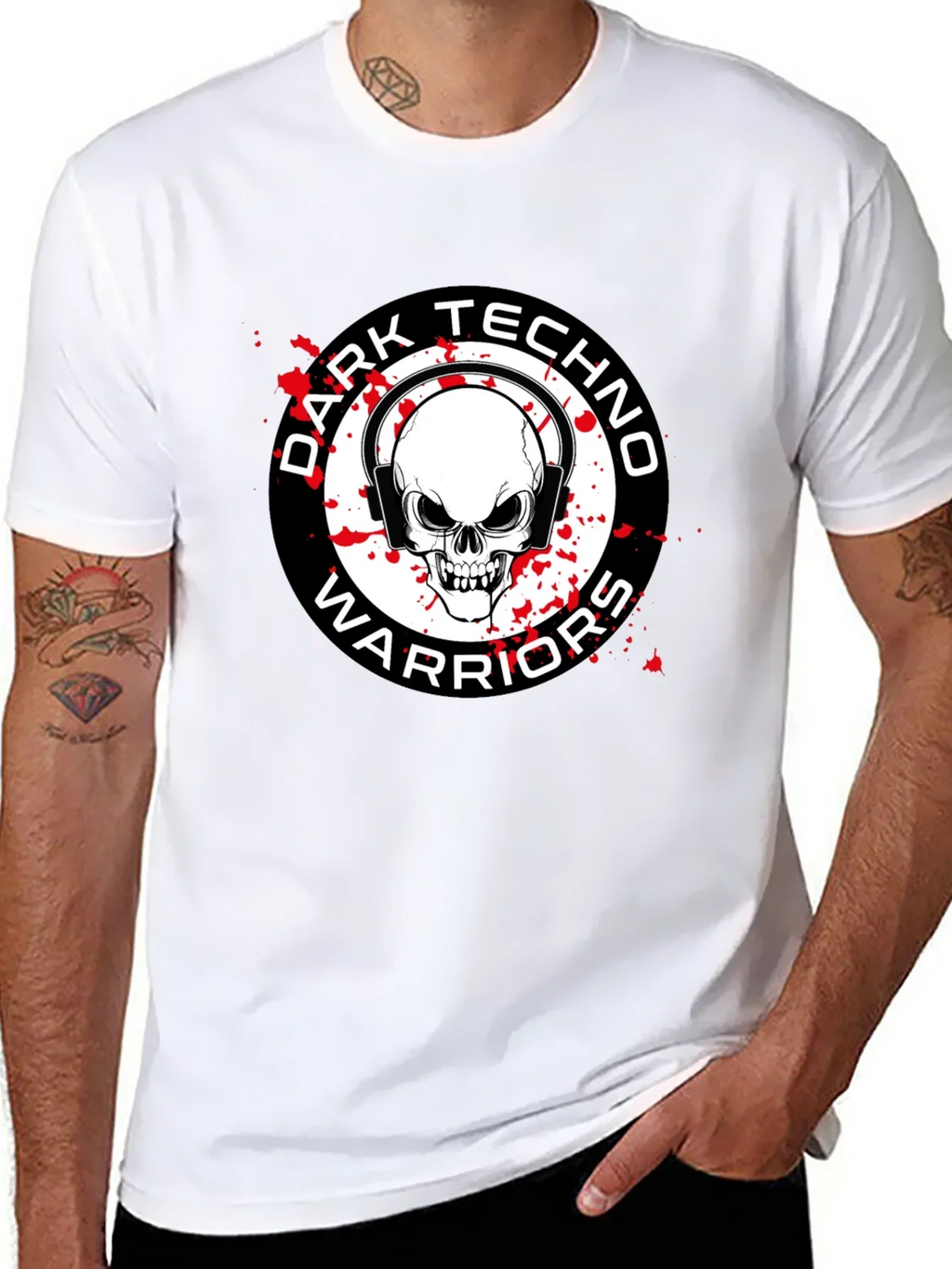 Dark Techno Warriors Graphic T-Shirt