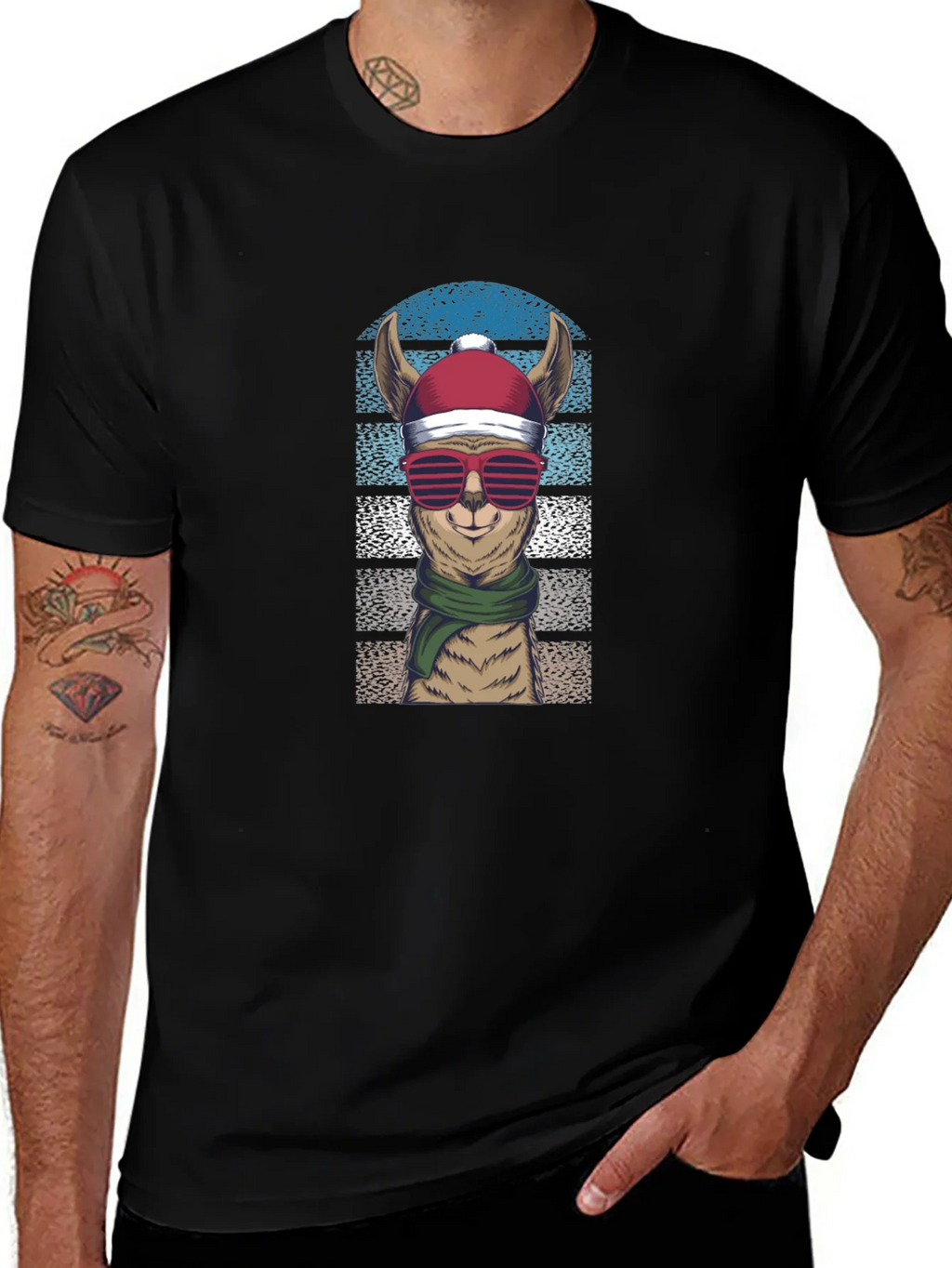 Llama Christmas T-Shirt: Festive Holiday Apparel