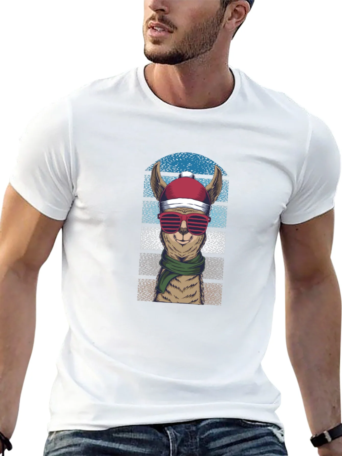 Llama Christmas T-Shirt: Festive Holiday Apparel