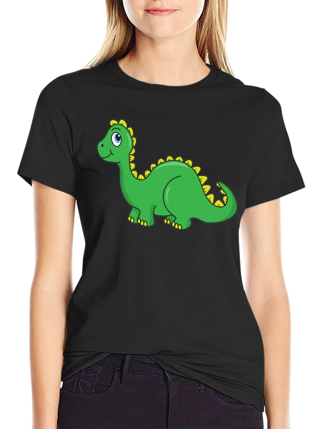 Dino Graphic Tee - Black Casual Shirt