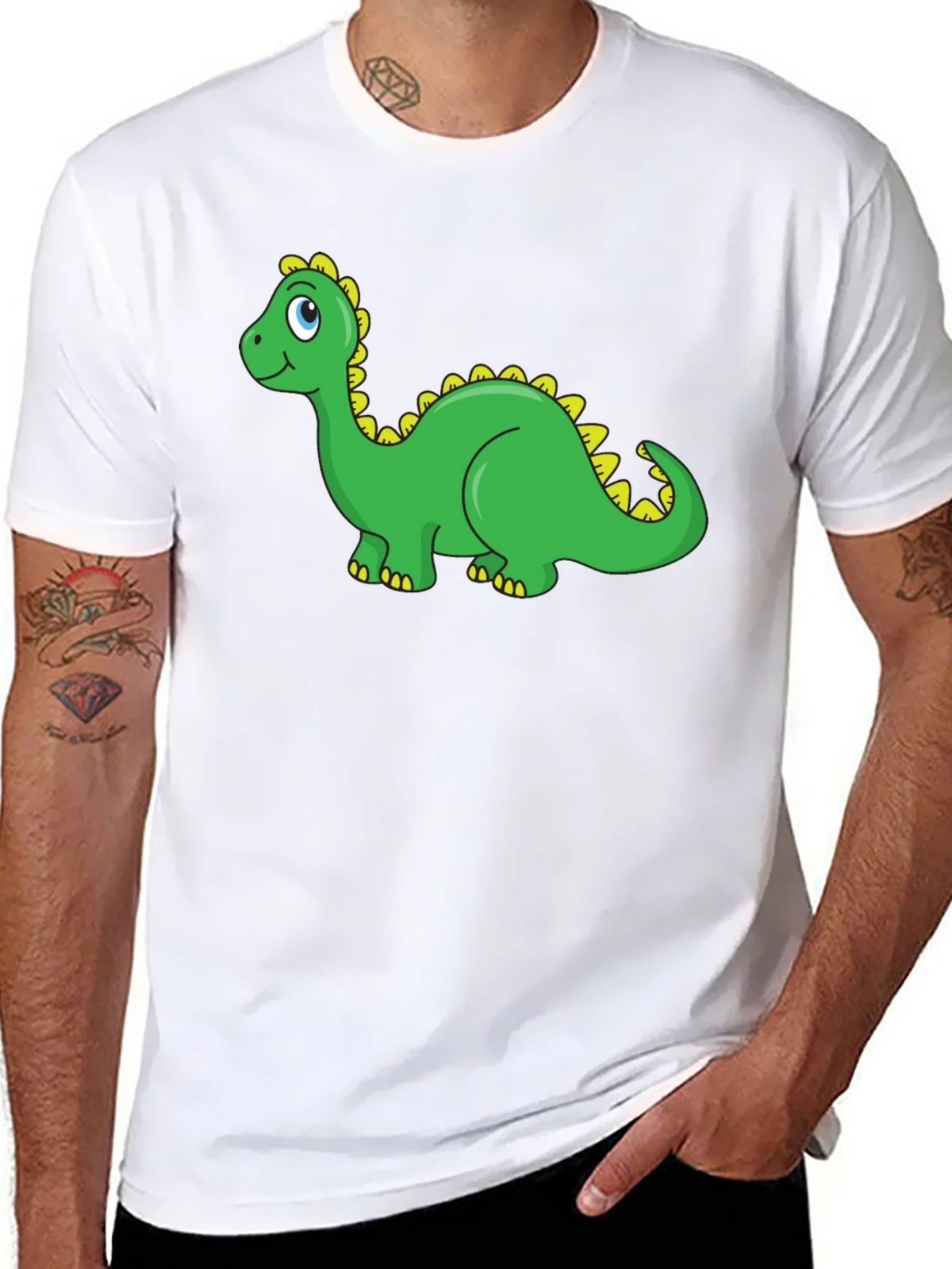 Dino Graphic Tee - Black Casual Shirt