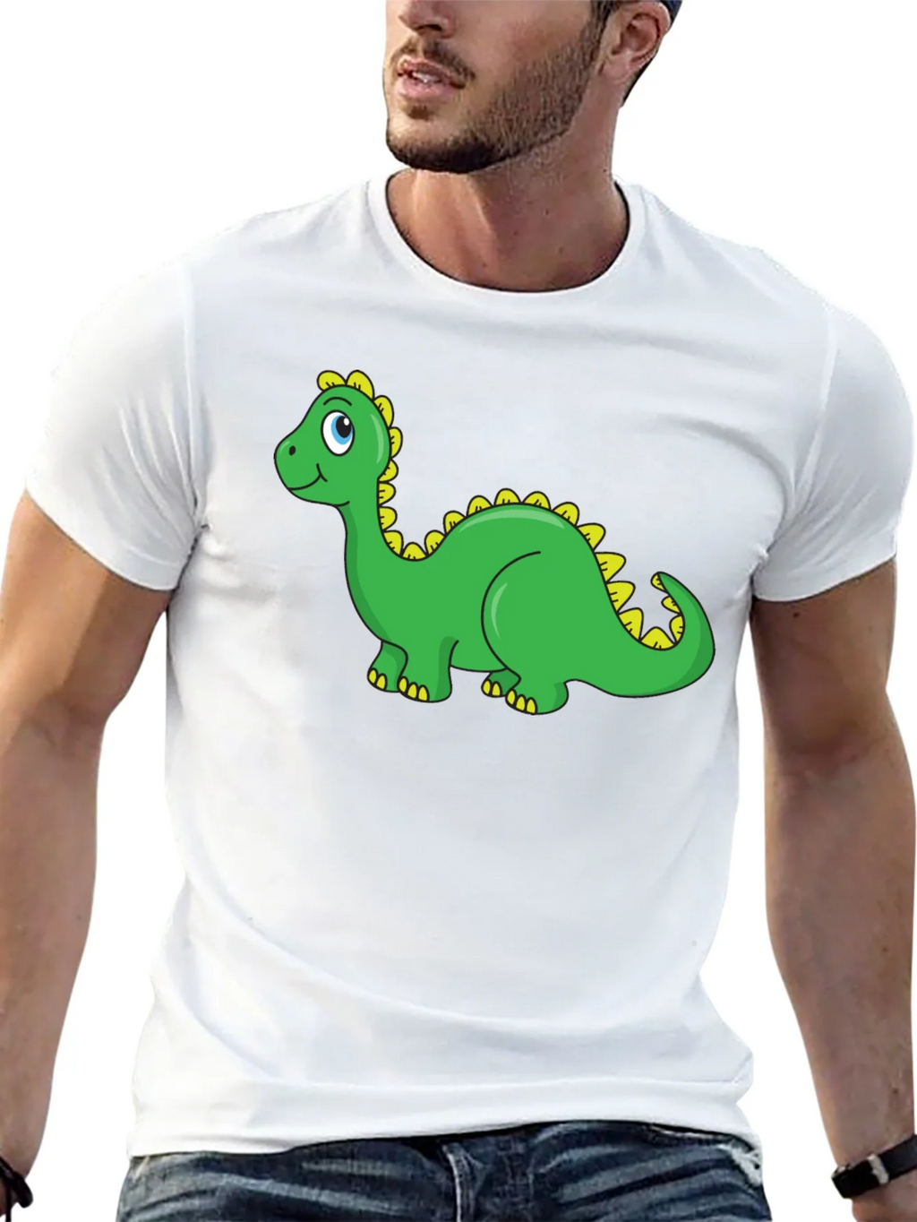 Dino Graphic Tee - Black Casual Shirt