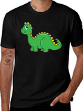 Dino Graphic Tee - Black Casual Shirt