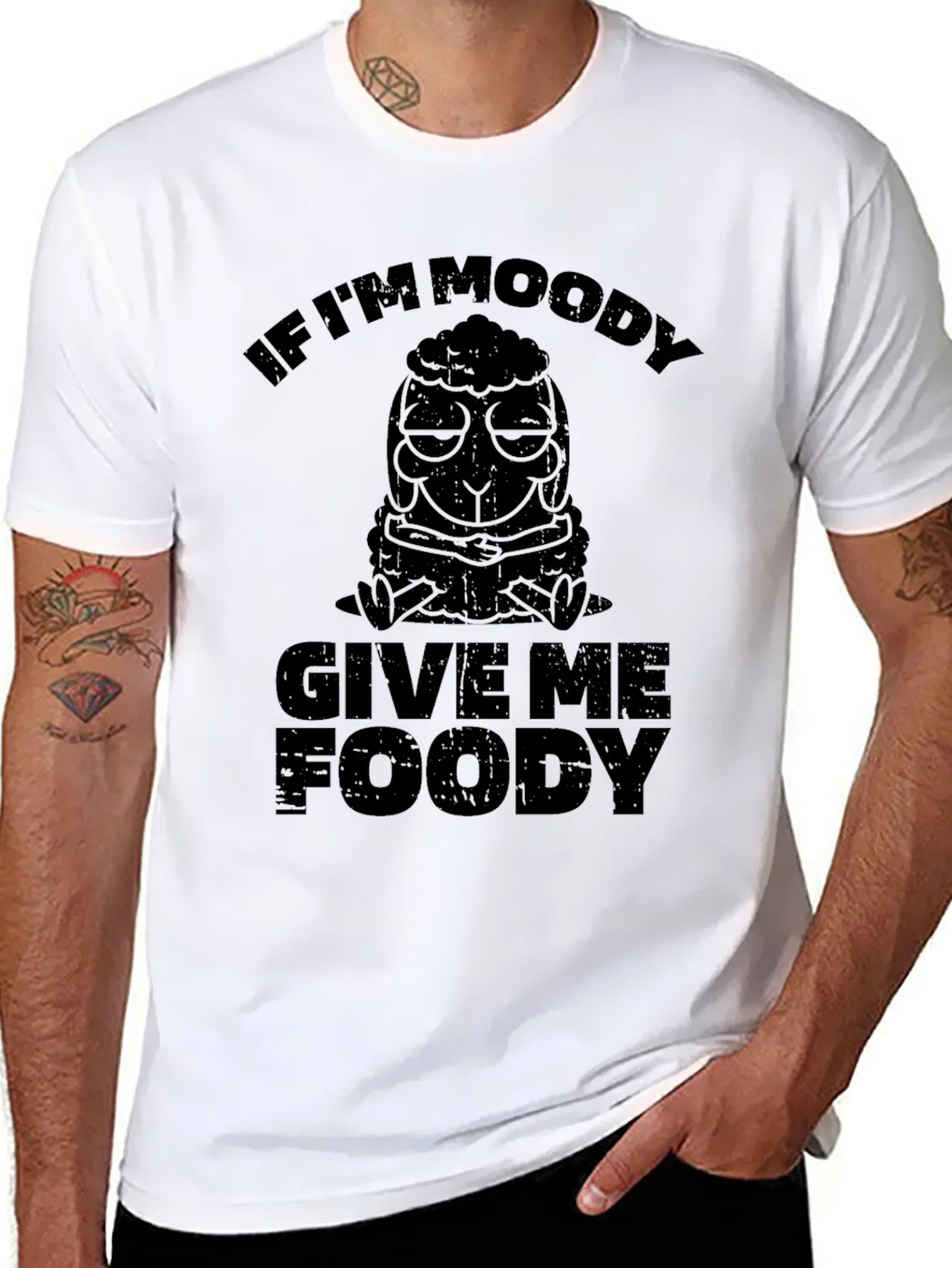 Moody Sheep Funny Graphic Tee