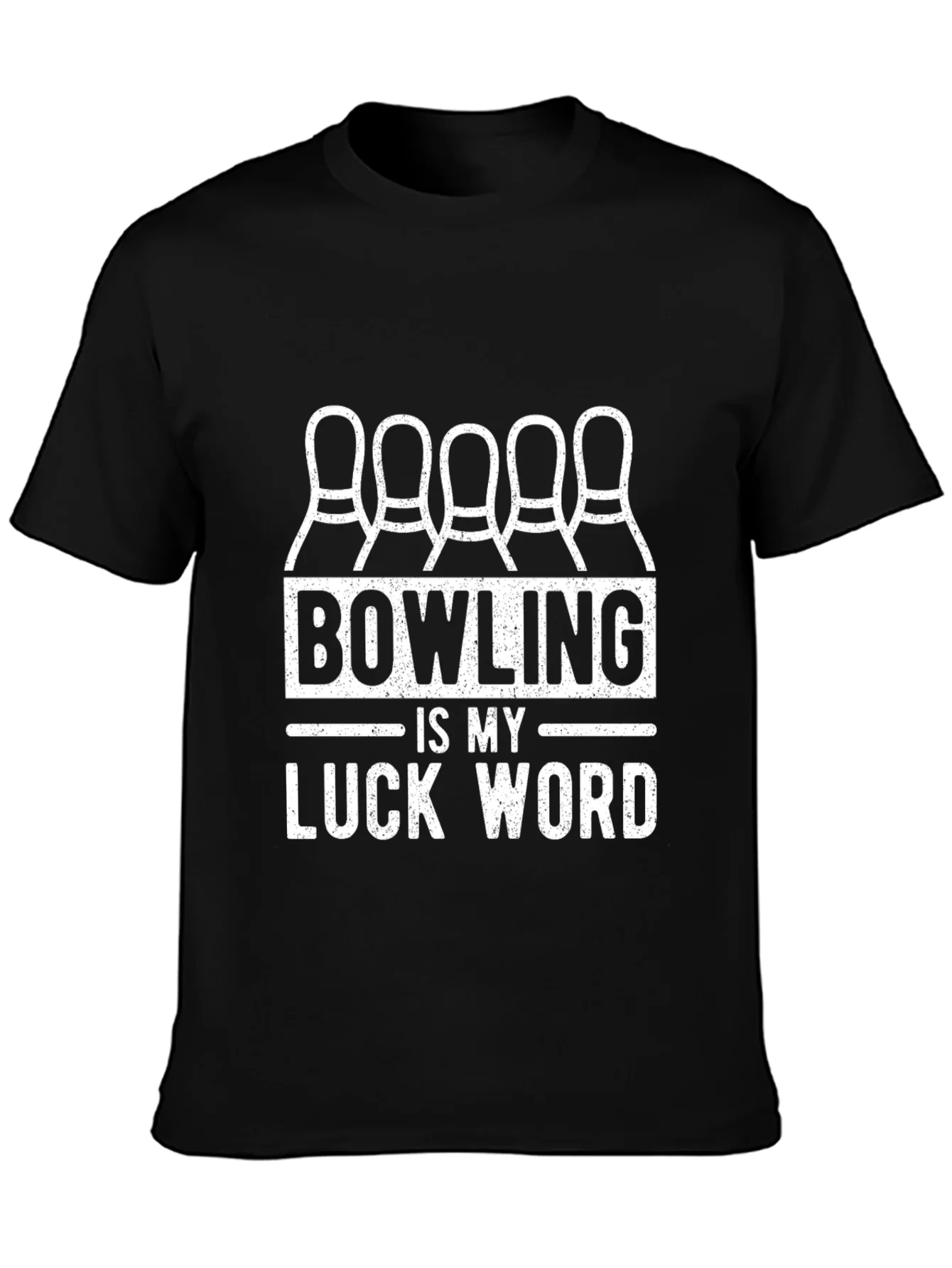 Bowling is My Luck Word T-Shirt
