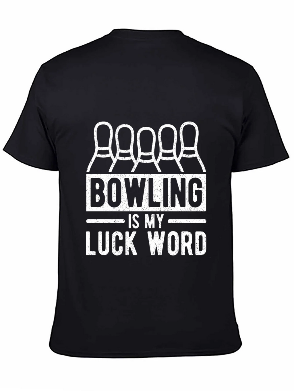 Bowling is My Luck Word T-Shirt