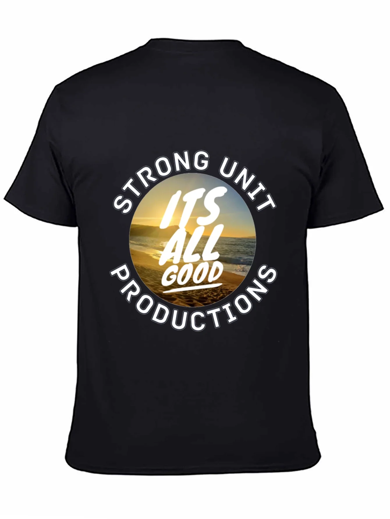 Strong Unit Productions Black Graphic Tee