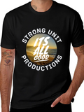 Strong Unit Productions Black Graphic Tee