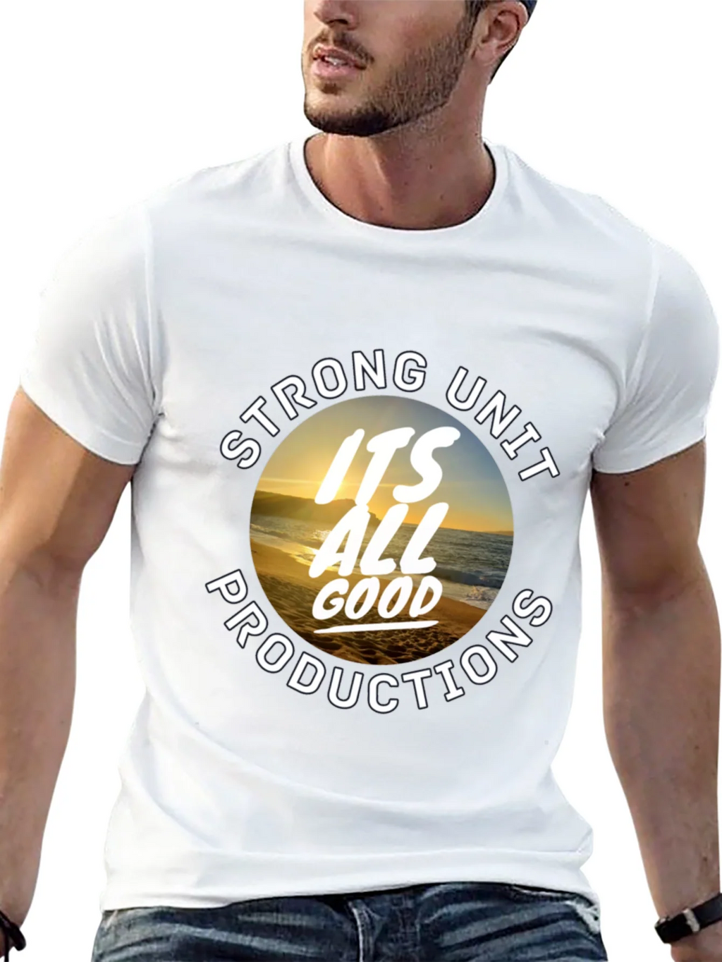 Strong Unit Productions Black Graphic Tee
