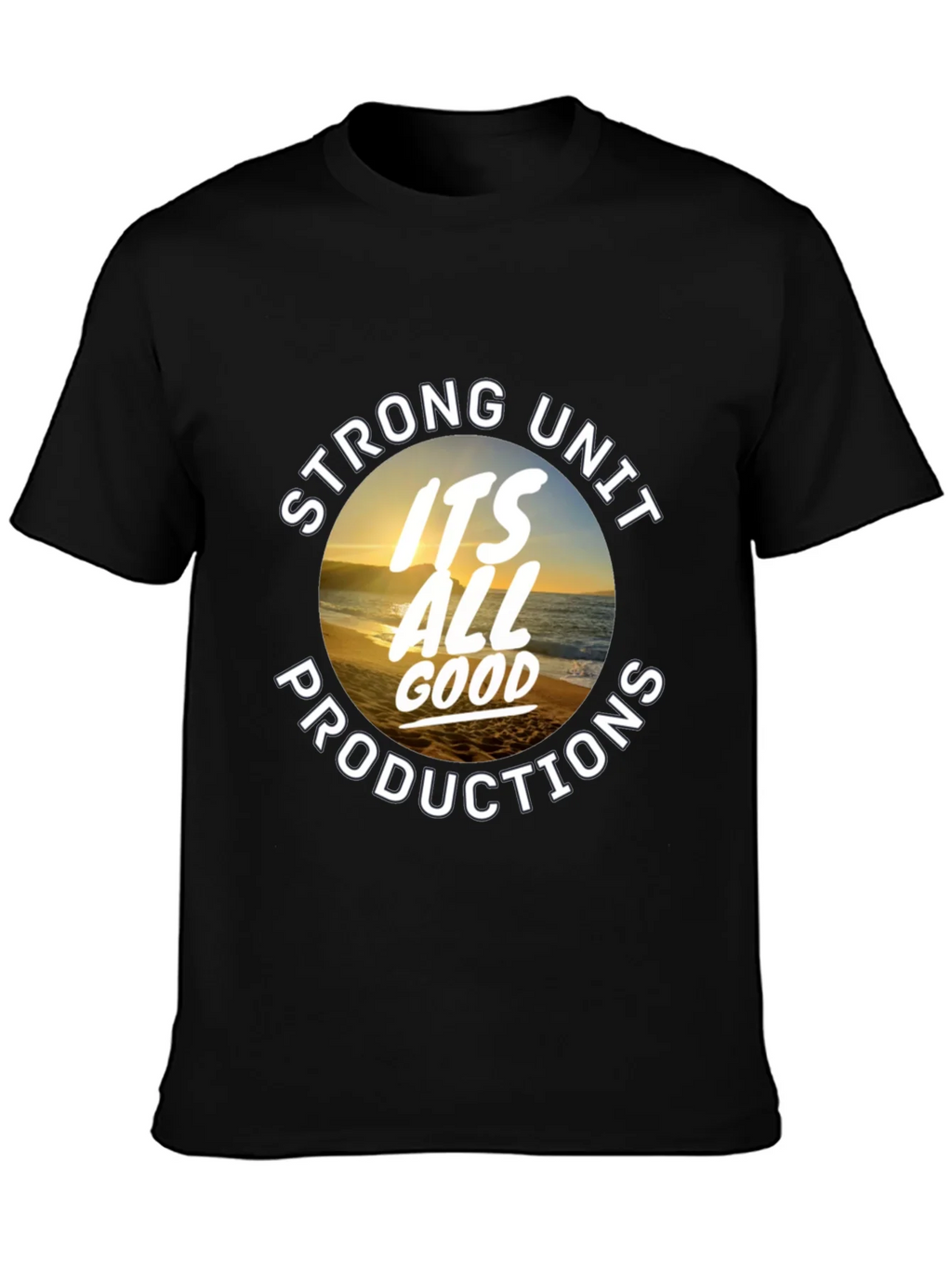 Strong Unit Productions Black Graphic Tee