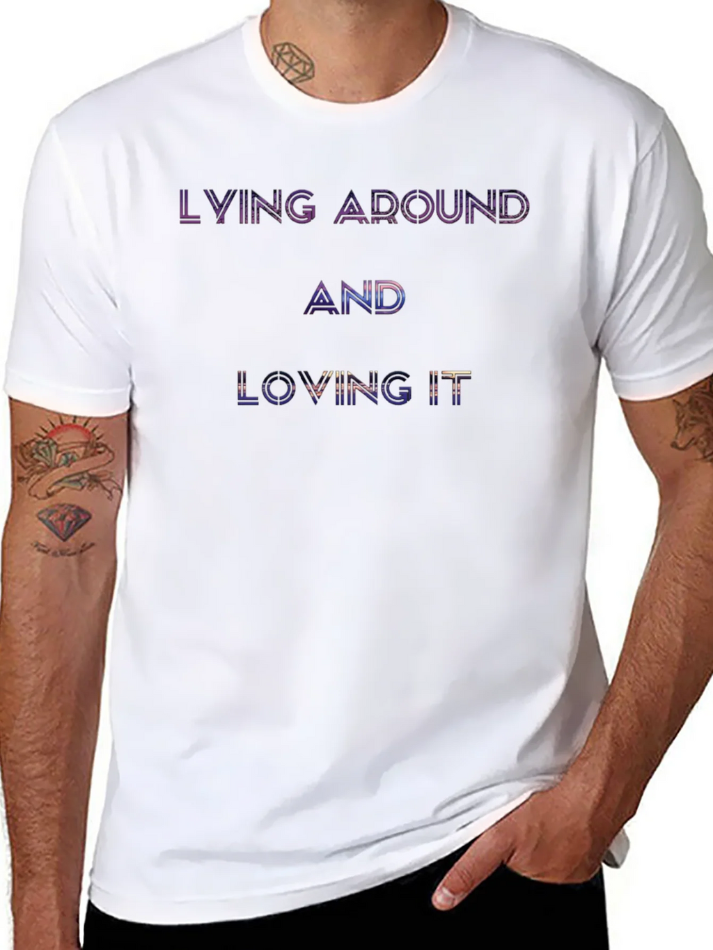 Lying Around and Loving It Graphic T-Shirt