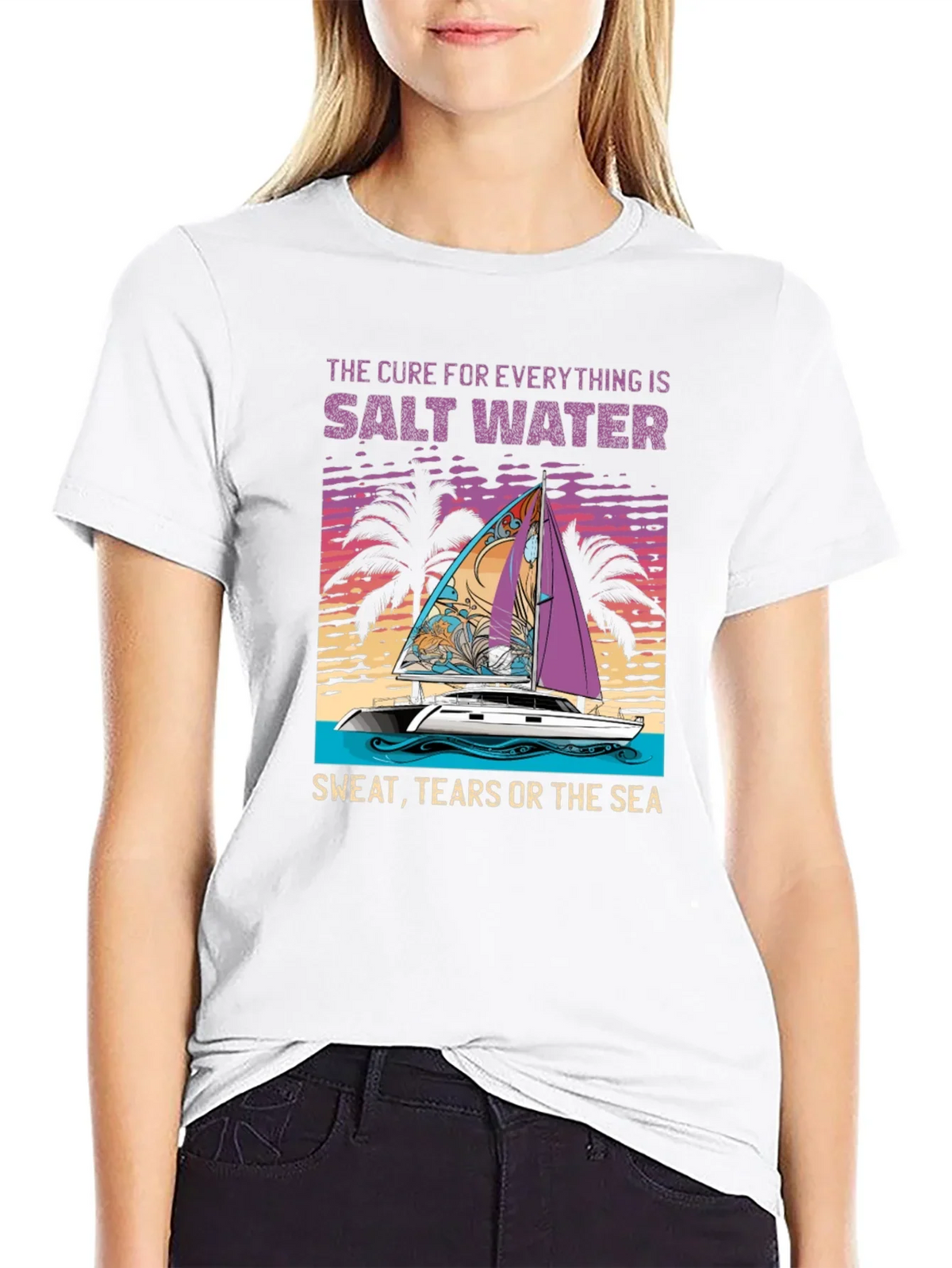 Salt Water Cure Black Graphic Tee