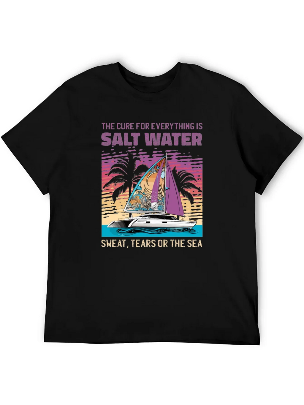 Salt Water Cure Black Graphic Tee