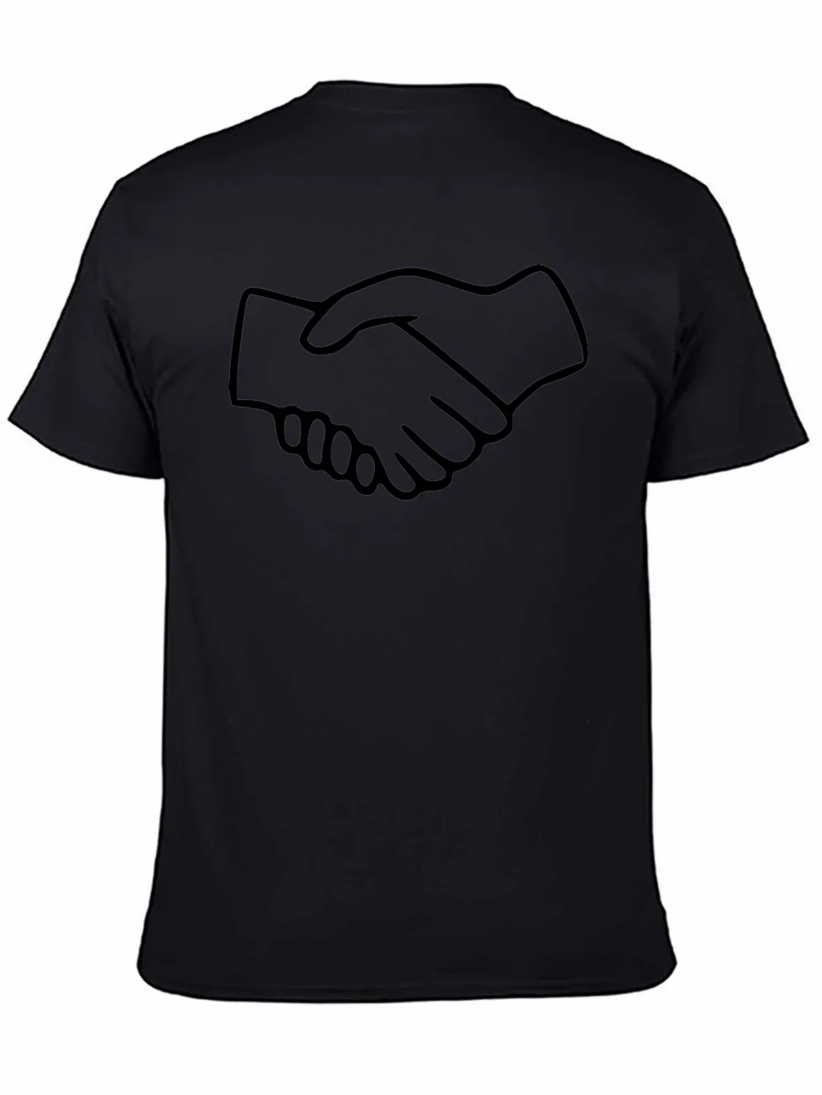 Handshake Graphic Black T-Shirt