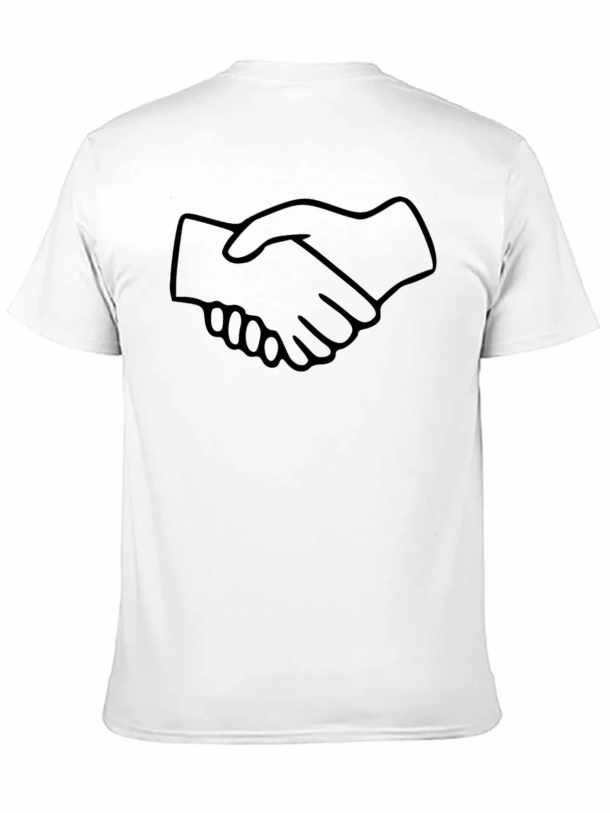 Handshake Graphic Black T-Shirt