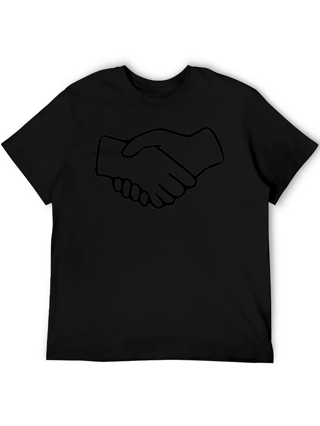 Handshake Graphic Black T-Shirt