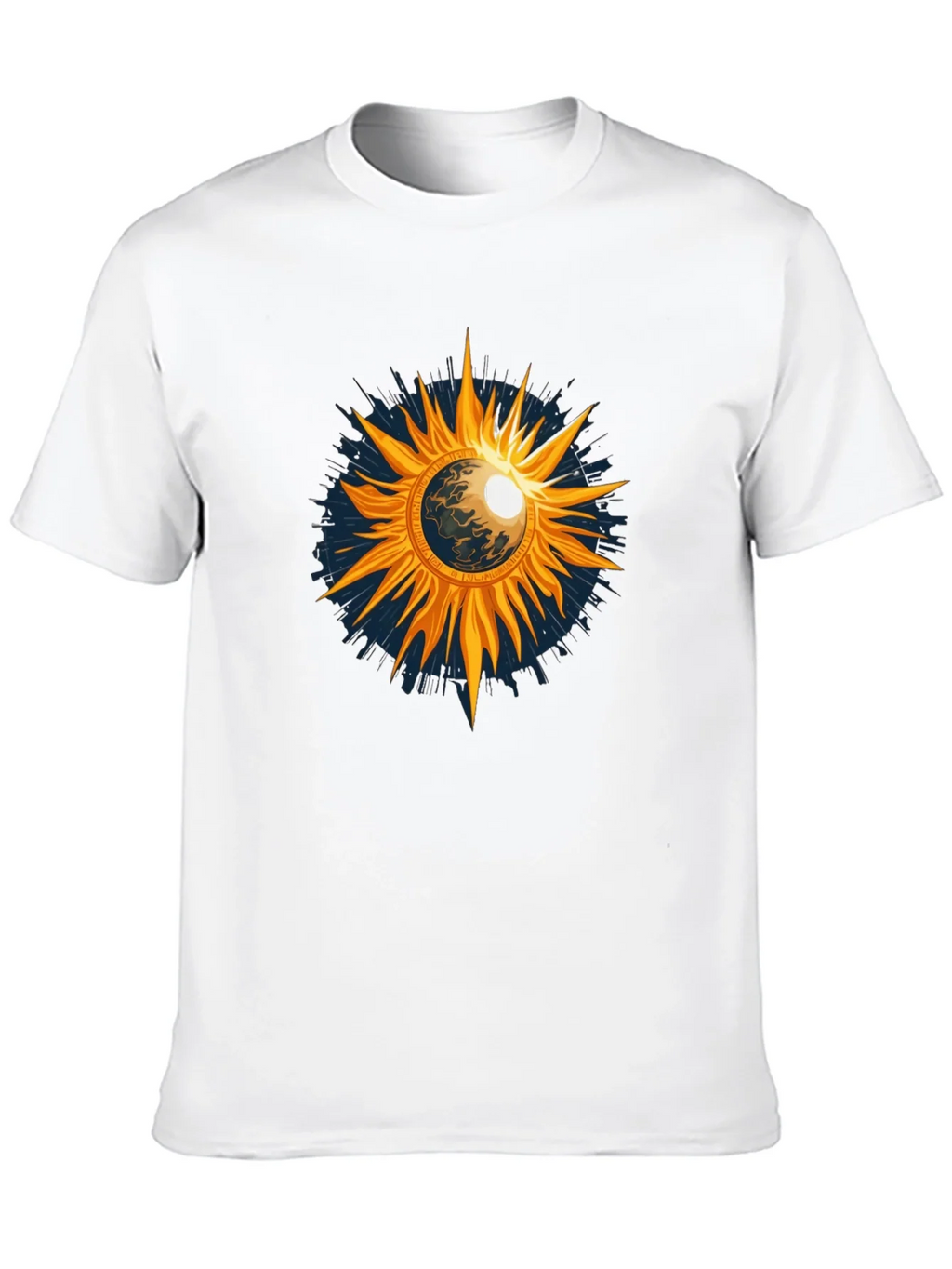 Cosmic Sun Graphic Tee - Black