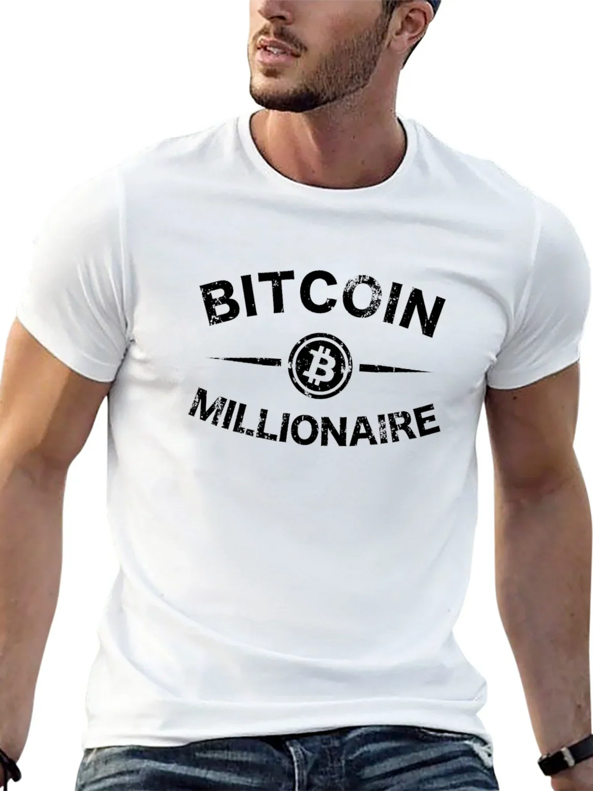 Bitcoin Millionaire Graphic Tee - Crypto Investor Style