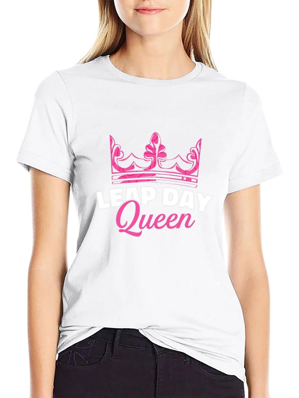 Leap Day Queen Black T-Shirt