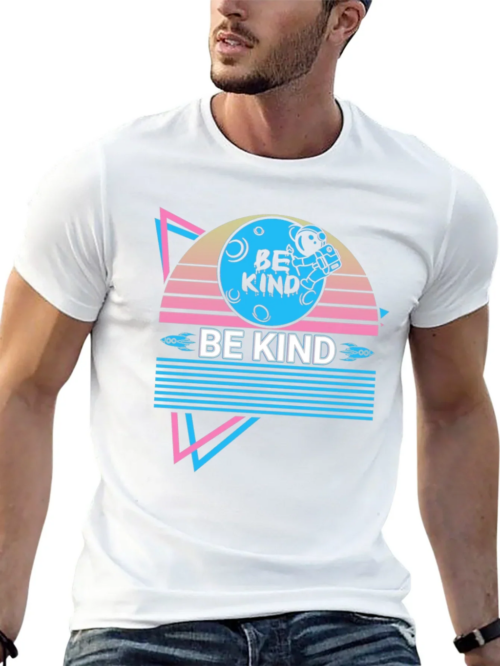 Retro Be Kind Astronaut T-Shirt