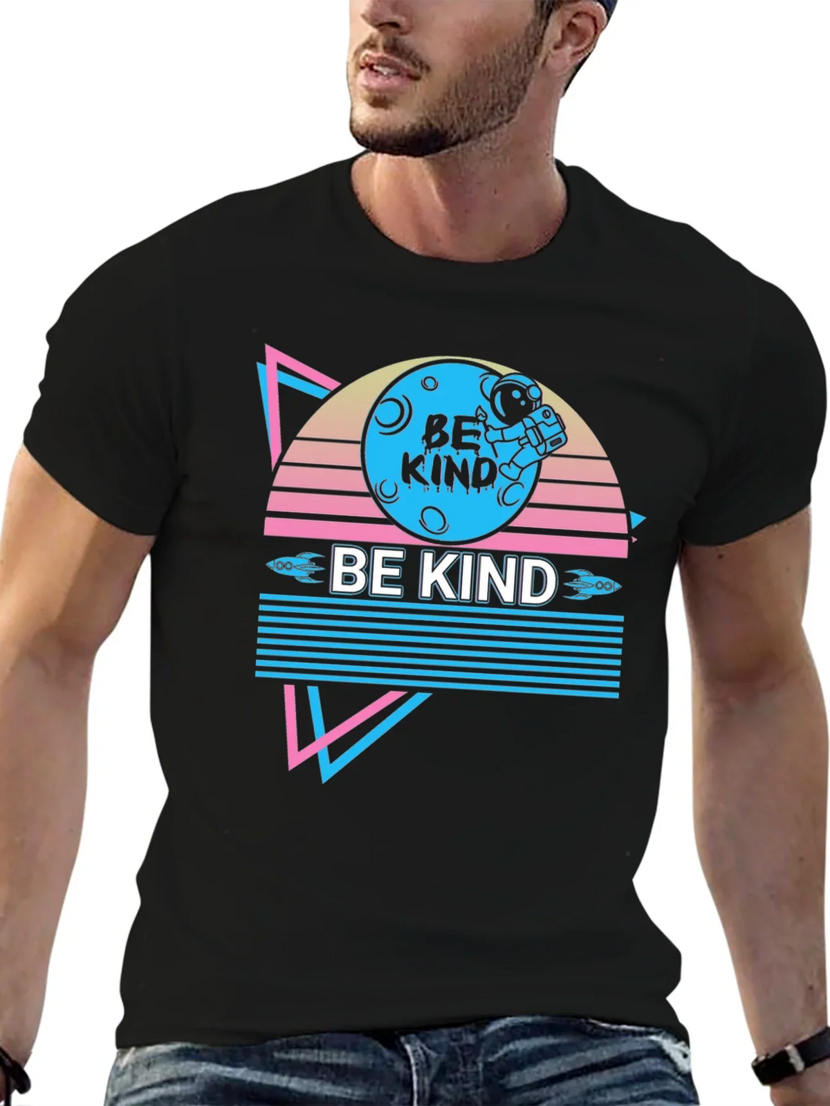 Retro Be Kind Astronaut T-Shirt