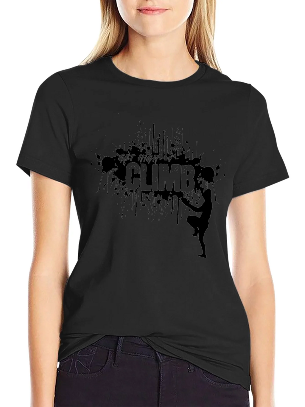 Get High Climb T-Shirt - Rock Climbing Tee