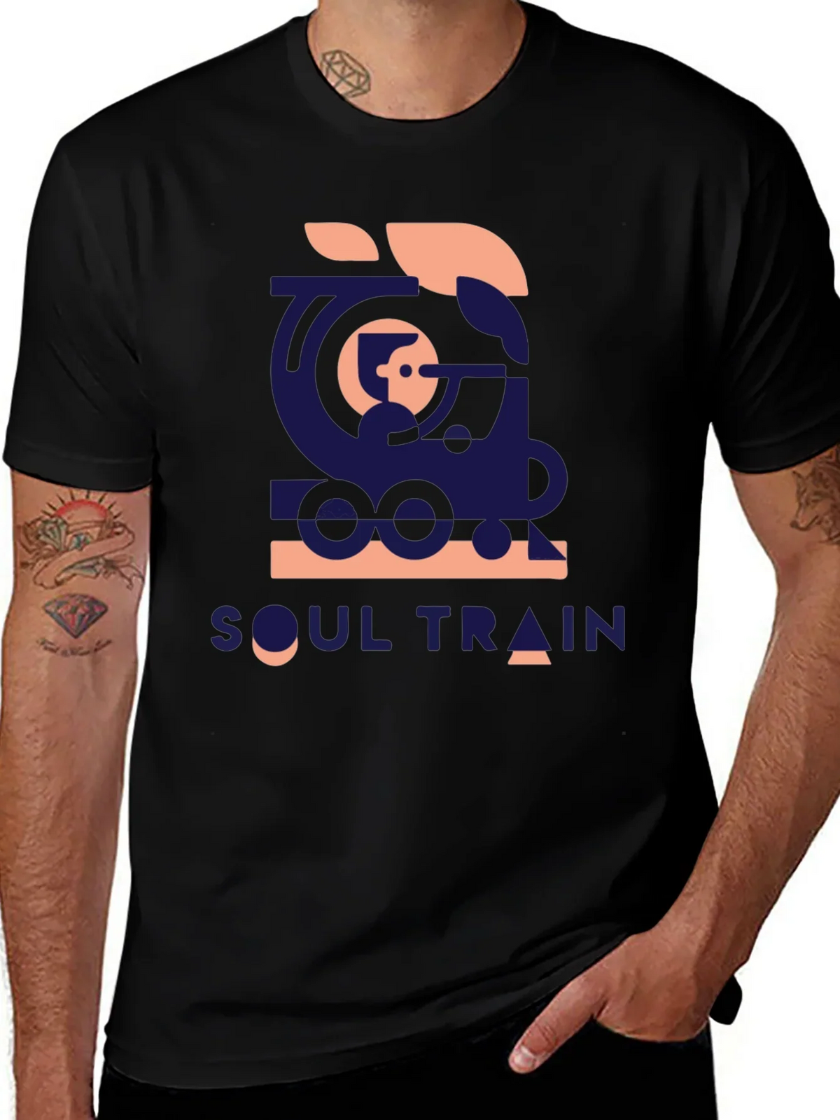 Retro Soul Train Graphic Tee - Vintage Style Comfort