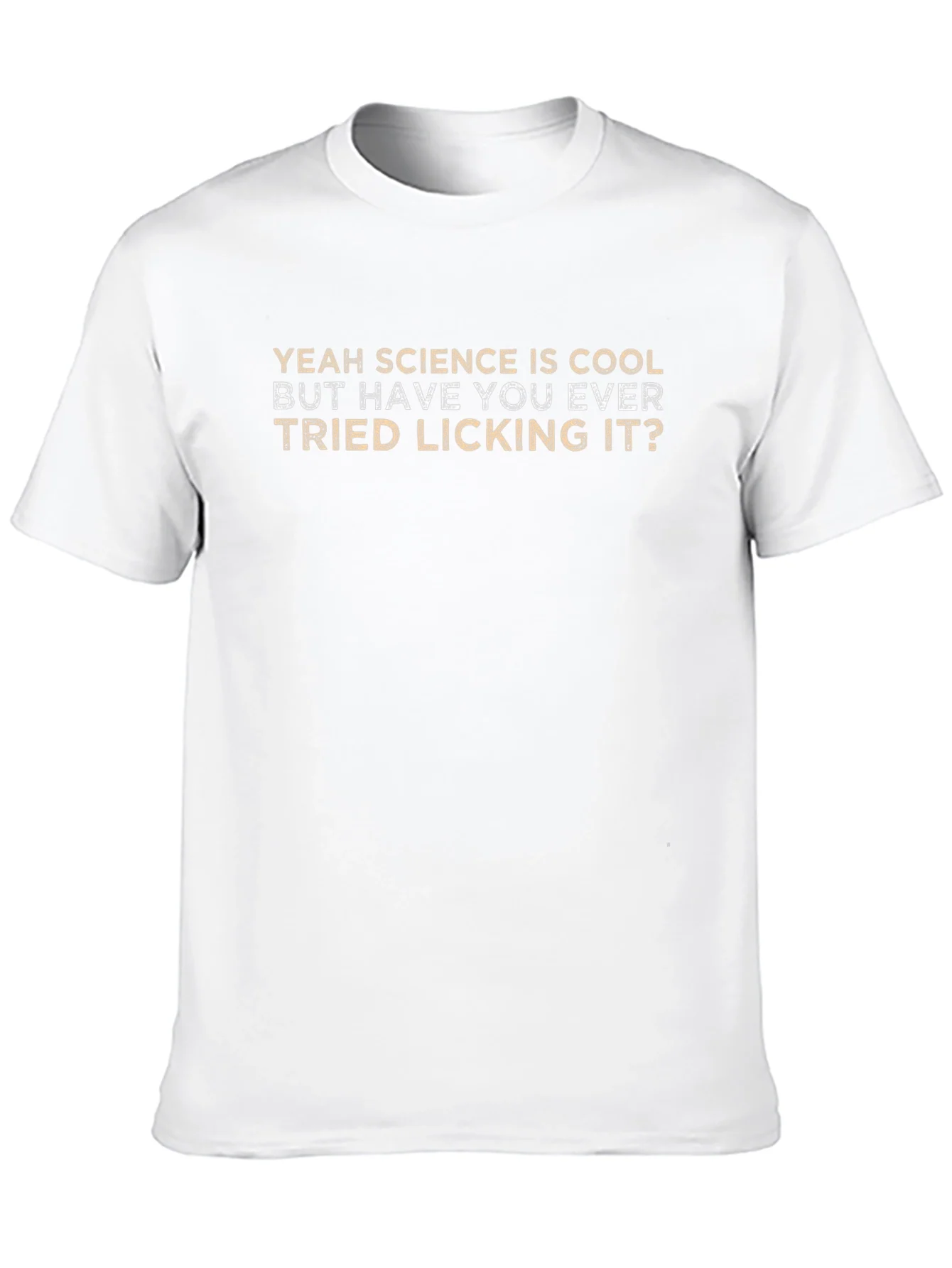 Science Licking Humor Tee - Novelty Graphic T-Shirt