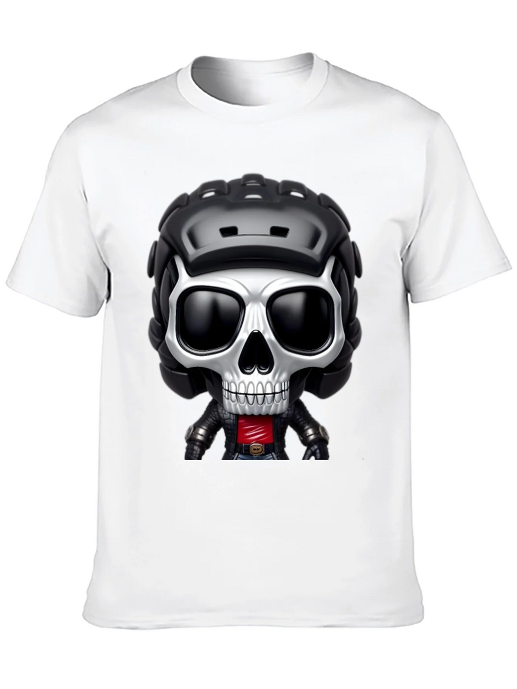 Skull Rider Graphic Tee - Black